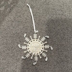 Silver Snowflake Ornament